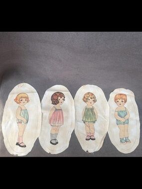Vintage Fabric Appliqué Paper Dolls by Sheryl Rae Marquez Windham